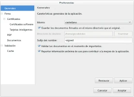 Preferencias de Sinadura Preferencias de Sinadura