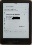 Interfaz de usuario de Amazon Kindle Paperwhite