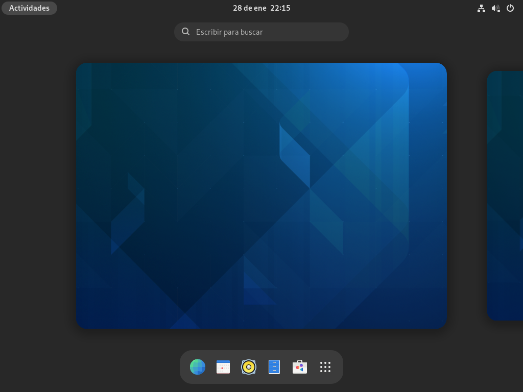 Arch Linux with GNOME desktop environment installed with alis