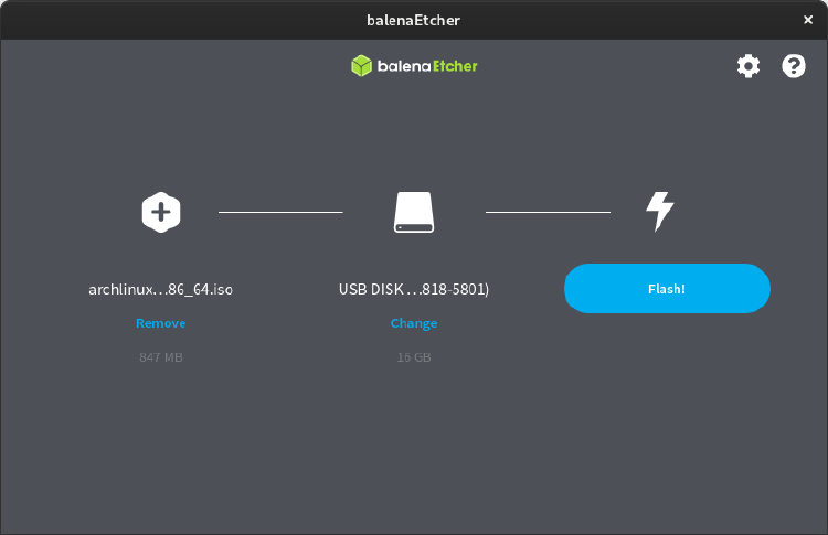 Arch Linux installation start