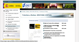 Consultar puntos cárnet DGT