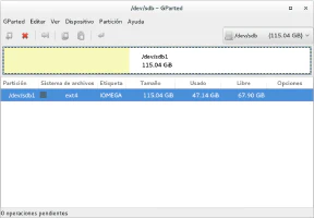 Redimiensionado de patición con GParted