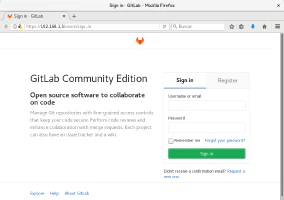 Inicio de sesión de GitLab