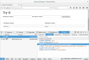 Cookie de sesión en el navegador Cookie de sesión en el navegador