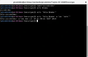 Interpolación en cadenas de variables y comandos Interpolación en cadenas de variables y comandos