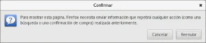 Diálogo recargar después de petición POST en Firefox