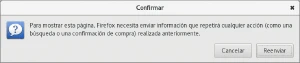 Diálogo recargar después de petición POST en Firefox