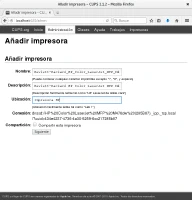 Asistente añadir impresora en CUPS