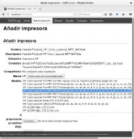 Asistente añadir impresora en CUPS