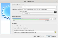 Configuración de la máquina virtual macOS con VirtualBox