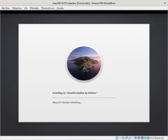 Inicio de la instalación de macOS Catalina