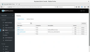 Keycloak roles