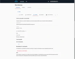 Parámetros de acceso de un servidor