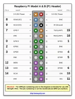 Header de pines Raspberry Pi 1 B