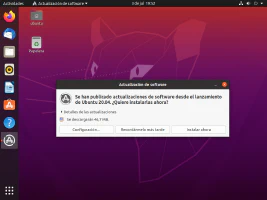 Notificación de actualizaciones de Ubuntu