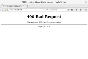 Autenticación mutua fallida