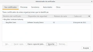 Certificados de cliente