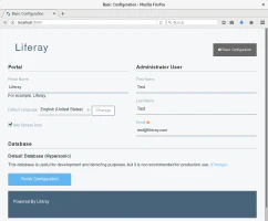 Configuración básica de Liferay