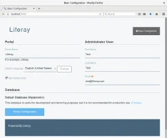 Configuración básica de Liferay
