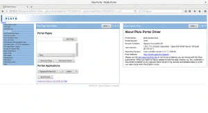 Página de administración de portlets de Apache Pluto