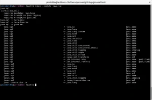 Dependencias del módulo java.sql