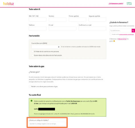 Contratación Holaluz Contratación Holaluz