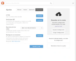 Opciones privacidad Opciones privacidad