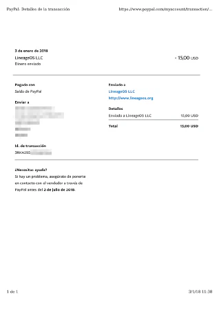 Donación LineageOS Donación LineageOS