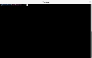 Prompt de la terminal por defecto