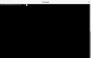 Prompt de la terminal por defecto