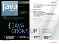 Java Magazine 2015 Mayo/Junio Java Magazine 2015 Mayo/Junio