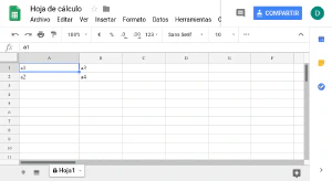 Hoja de cálculo de Google