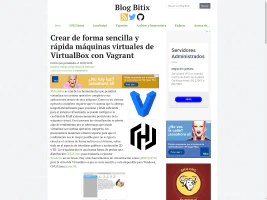 Diseño de Blog Bitix antes de hacer cambios