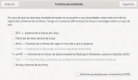 Formatear dispositivo de almacenamiento