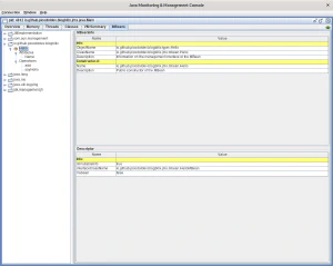 Instrumentalización de un MBean en JConsole