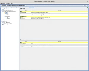Instrumentalización de un MBean en JConsole