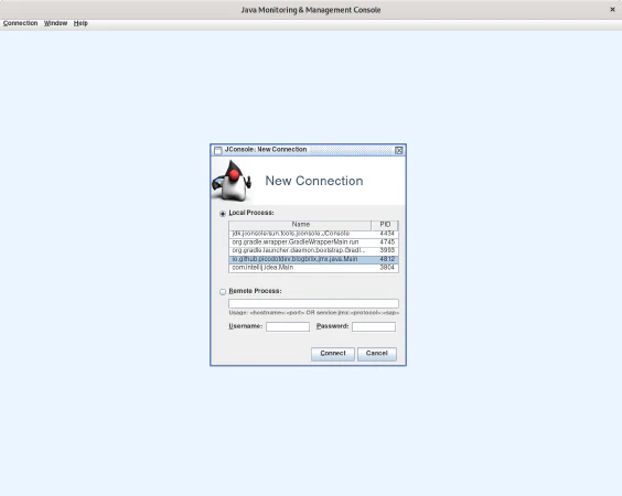 Herramienta de monitorización e instrumentalización JConsole Herramienta de monitorización e instrumentalización JConsole