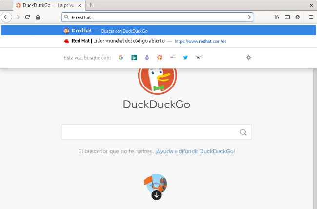 Barra de búsqueda inteligente de Firefox