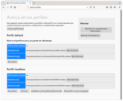 Perfiles de usuario en Firefox