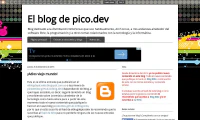 El blog de pico.dev con Blogger