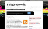 El blog de pico.dev con Blogger El blog de pico.dev con Blogger
