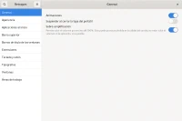Aplicación Retoques de GNOME para activar la sobreamplicación