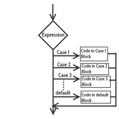 Diagrama sentencia switch