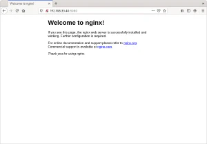 Servicio de Nginx ejecutado en Nomad como un contenedor de Docker