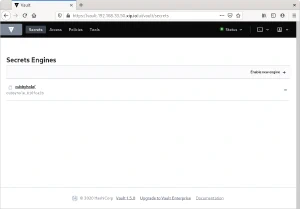 Consola web de Vault