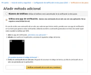 Activación de 2FA en una cuenta de Amazon