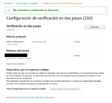 Activación de 2FA en una cuenta de Amazon