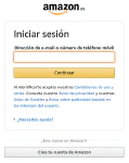 Inicio de sesión en una cuenta de Amazon