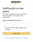 Inicio de sesión en una cuenta de Amazon