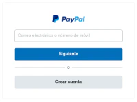 Inicio de sesión en una cuenta de PayPal